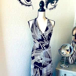 Cache Halter Side Split Jumpsuit